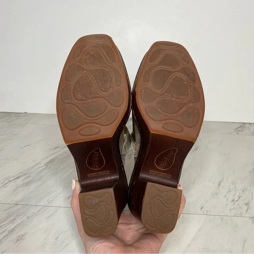Born Devlyn Gray Heeled Clog 6M - Picture 12 of 13